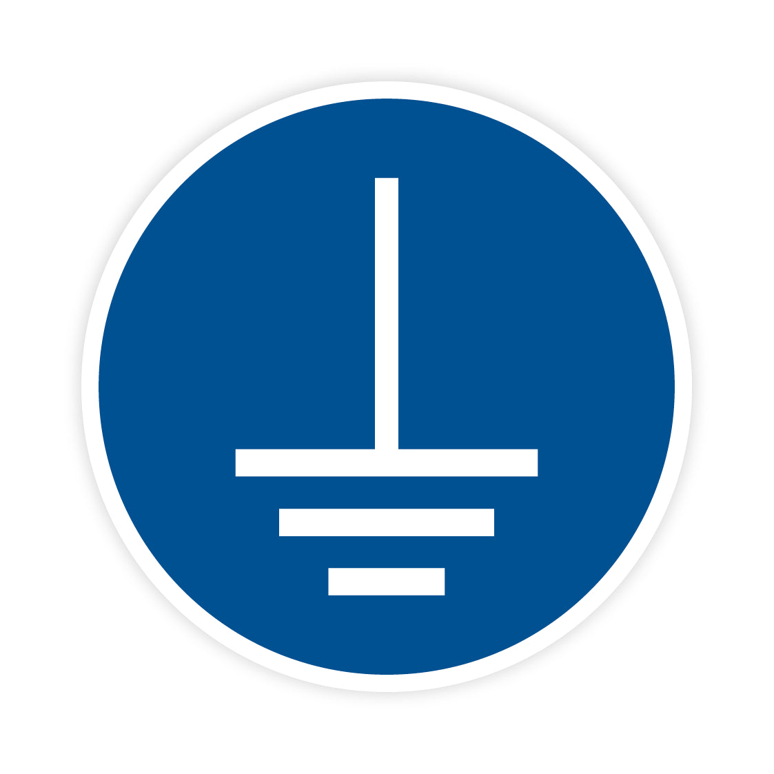 Gebotszeichen - Vor Benutzung erden, M005, ASR/ISO, Folie selbstklebend