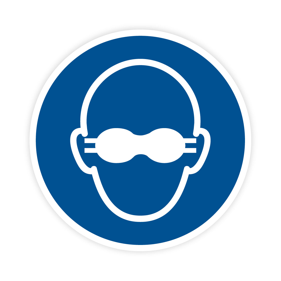 Gebotszeichen - Weitgehend lichtundurchlässigen Augenschutz benutzen, M007, ASR/ISO, Folie selbstklebend