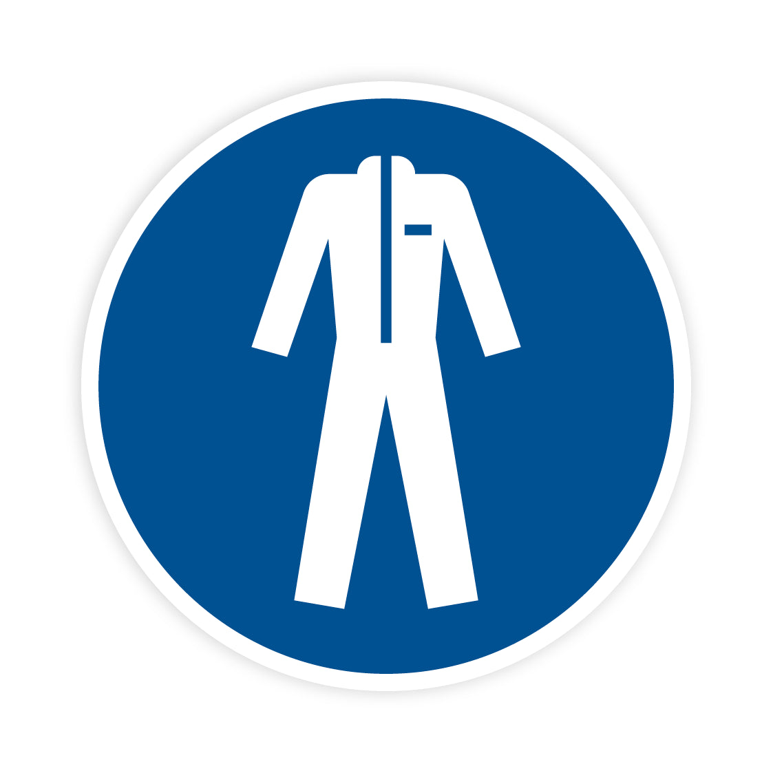 Gebotszeichen - Schutzkleidung benutzen, M010, ASR/ISO, Folie selbstklebend