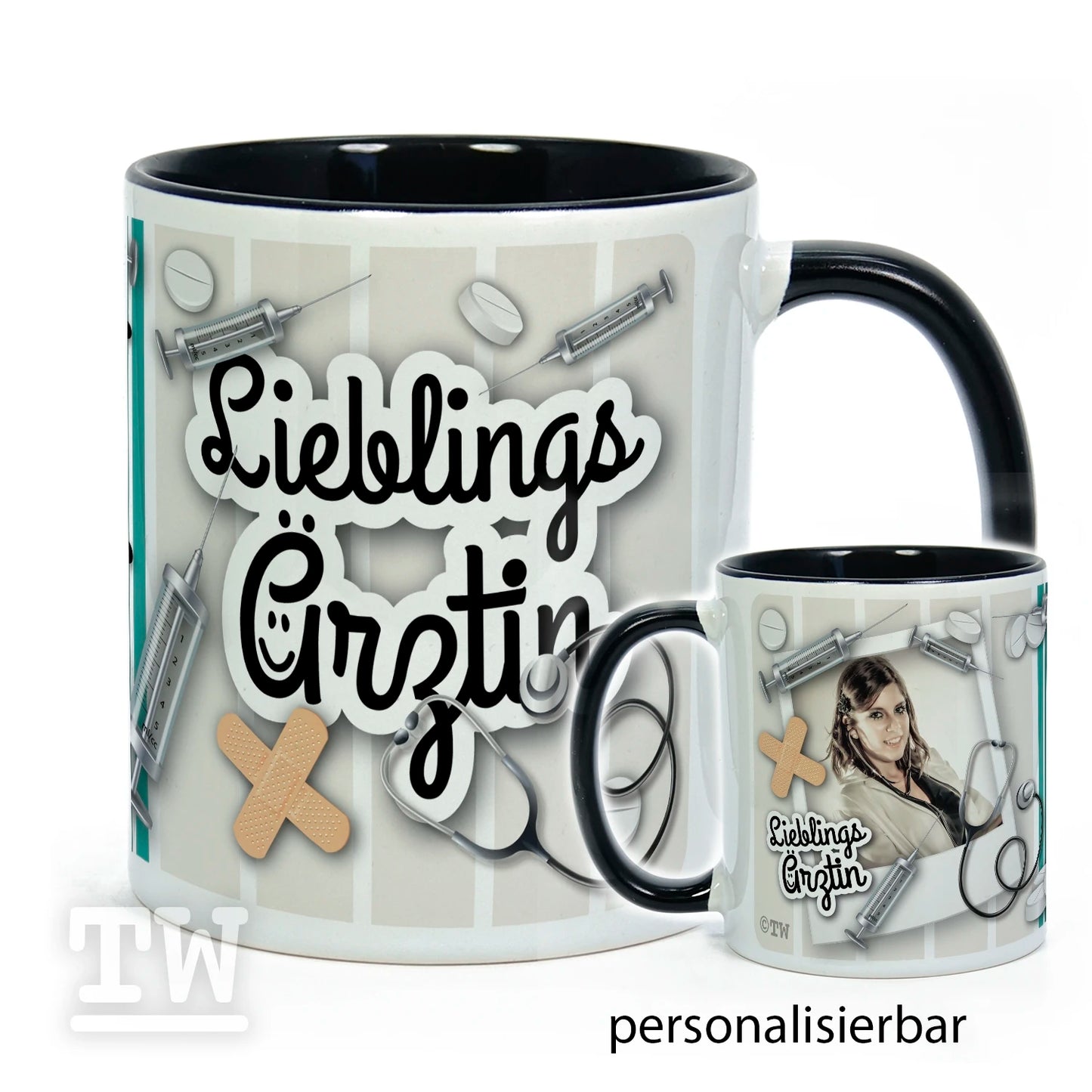 Motivtasse Lieblingsärztin - personalisierbar