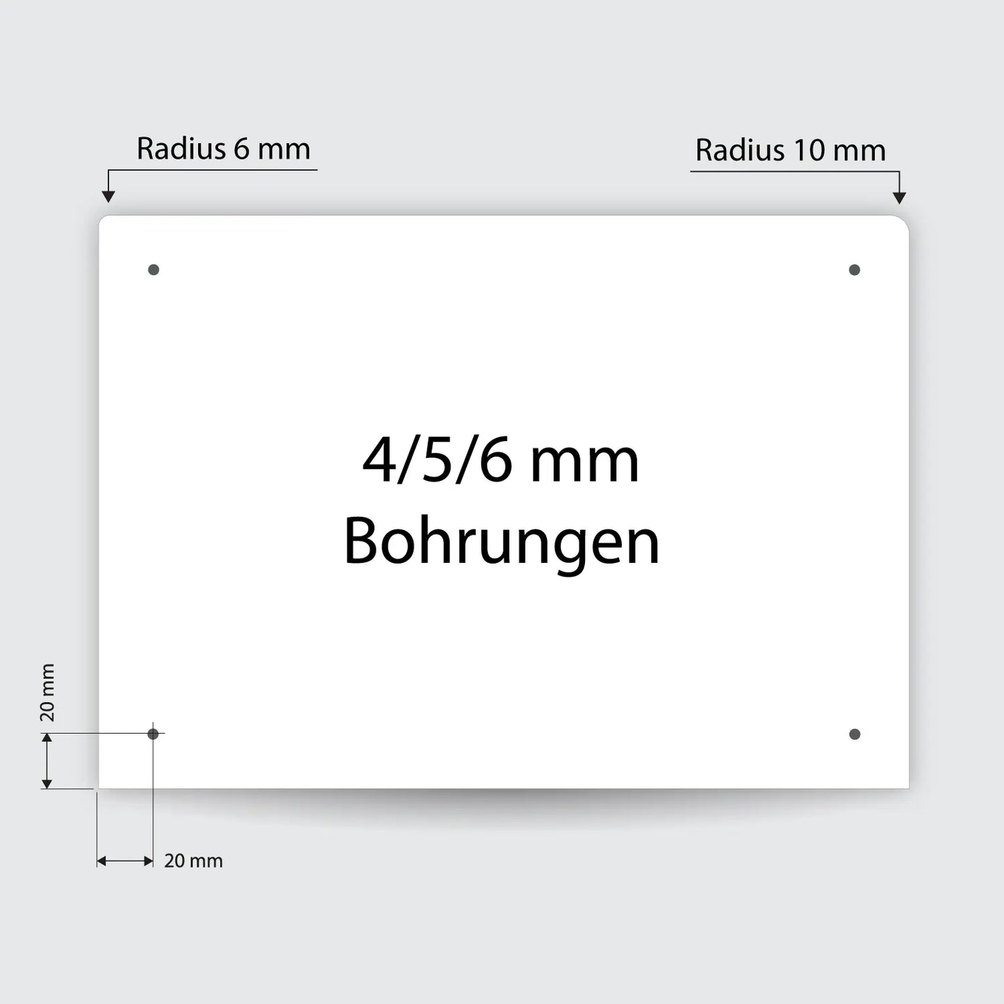 Schild Din A4 quer - Aluverbund
