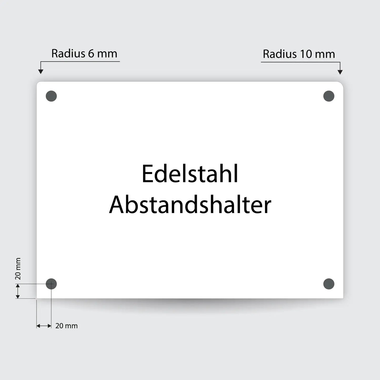 Schild Din A3 quer - Aluverbund