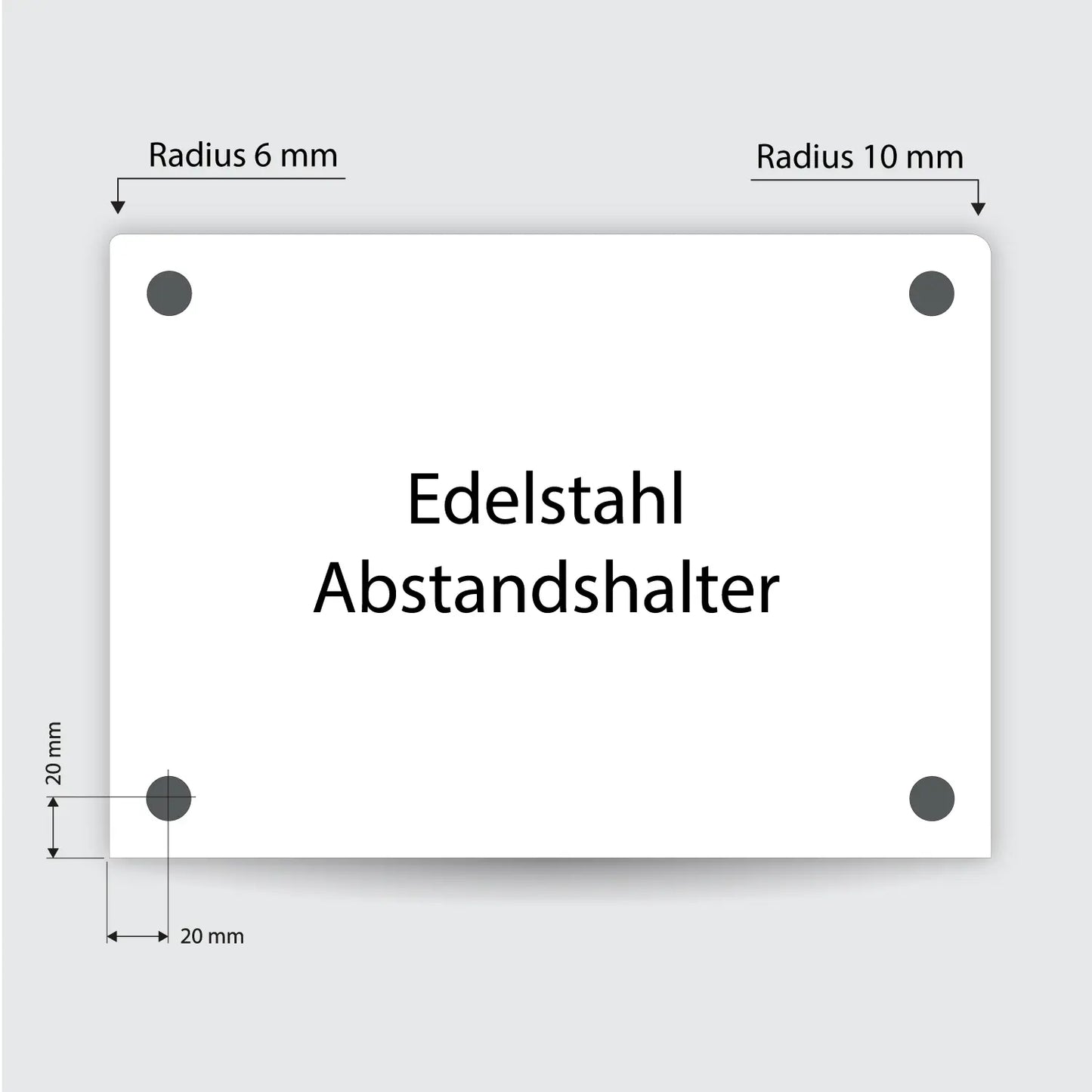 Schild Din A4 quer - Aluverbund