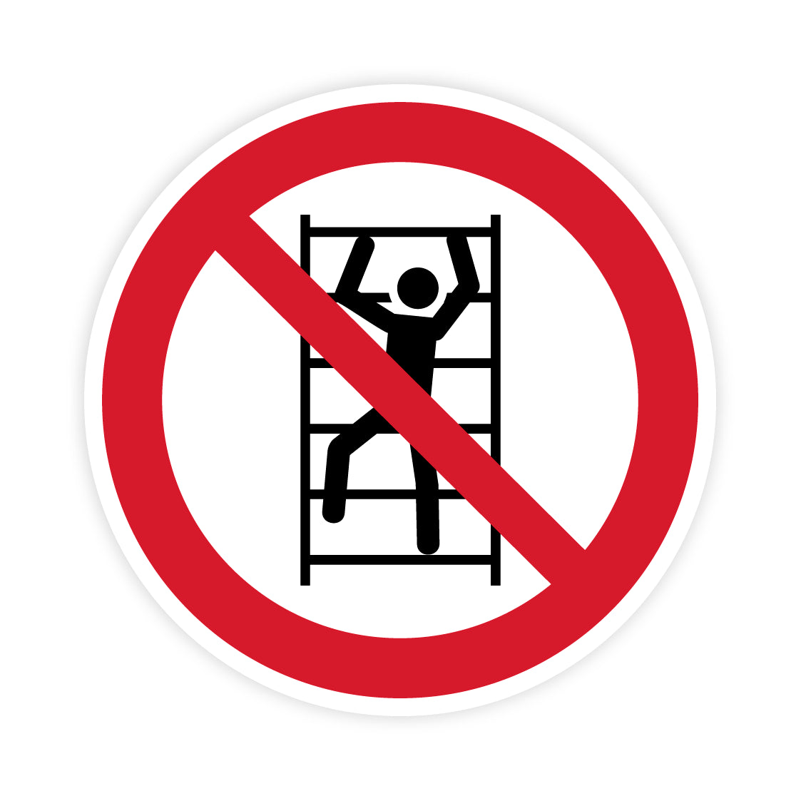 Verbotszeichen - Aufsteigen verboten, P009 ASR/ISO, Folie selbstklebend