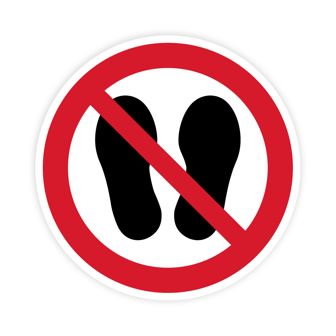 Verbotszeichen - Betreten der Fläche verboten, P024, ASR/ISO, Folie selbstklebend