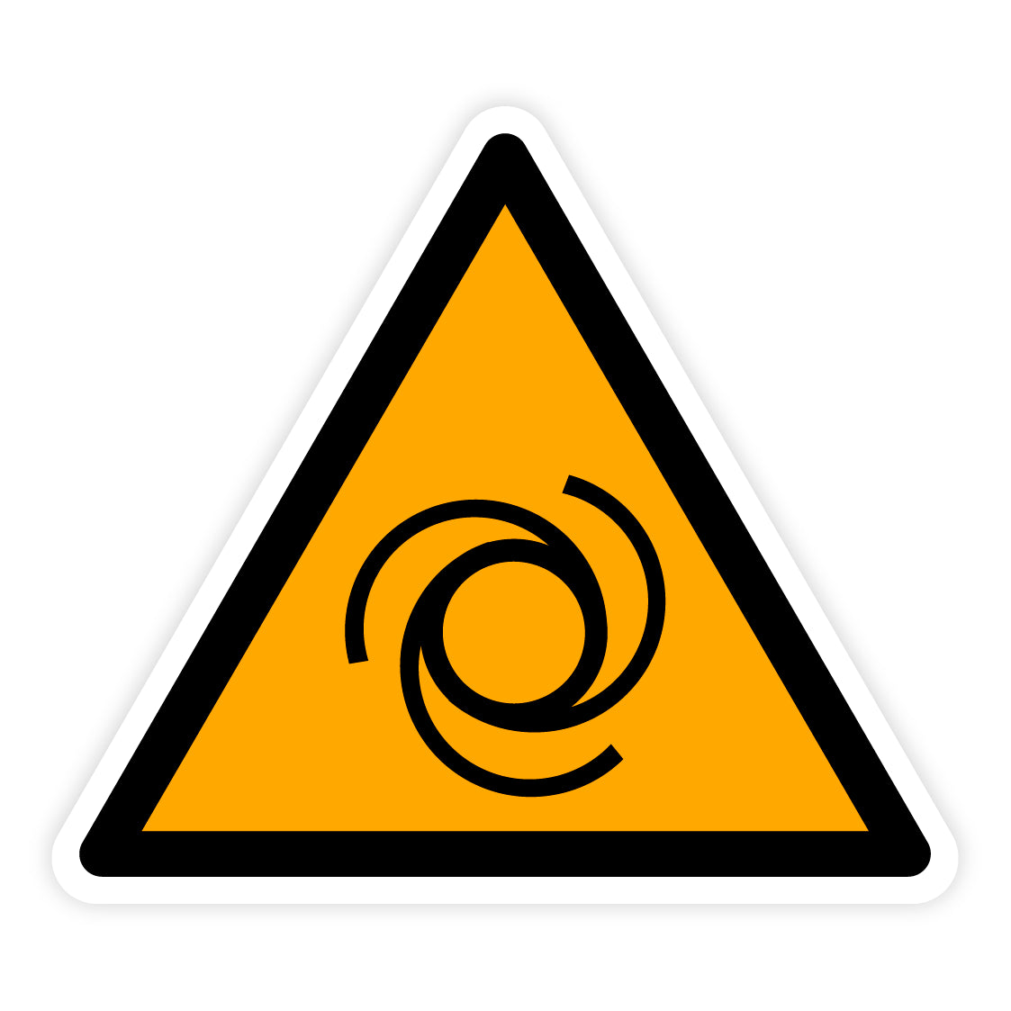 Warnzeichen - Warnung vor automatischem Anlauf, W018, ASR/ISO, Folie selbstklebend