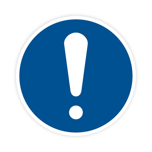 Gebotszeichen - Allgemeines Gebotszeichen, M001, ASR/ISO, Folie selbstklebend