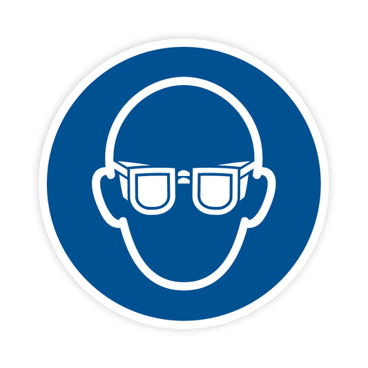 Gebotszeichen -Augenschutz benutzen, M004, ASR/ISO, Folie selbstklebend