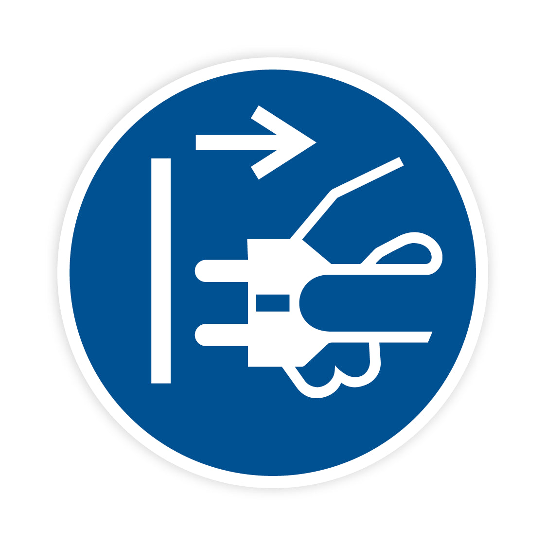 Gebotszeichen - Netzstecker ziehen, M006, ASR/ISO, Folie selbstklebend