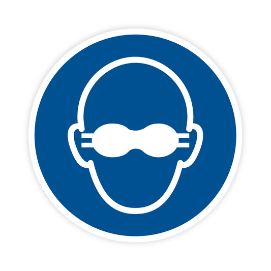 Gebotszeichen - Weitgehend lichtundurchlässigen Augenschutz benutzen, M007, ASR/ISO, Folie selbstklebend