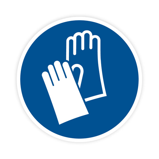 Gebotszeichen - Handschutz benutzen, M009, ASR/ISO, Folie selbstklebend