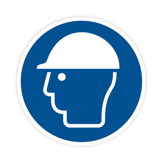 Gebotszeichen - Kopfschutz benutzen, M014, ASR/ISO, Folie selbstklebend