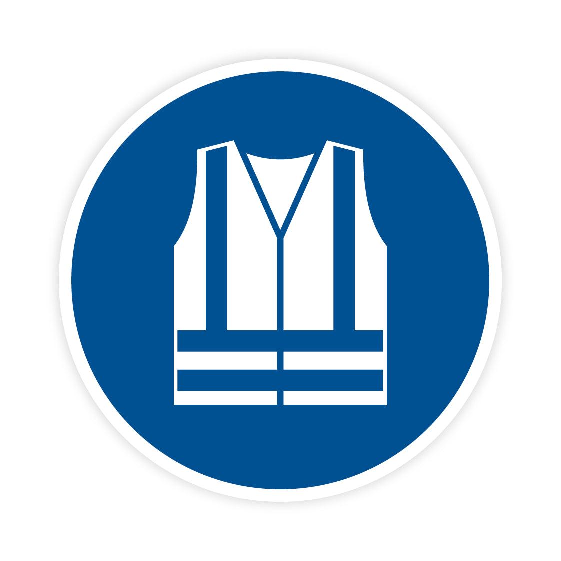 Gebotszeichen - Warnweste benutzen, M015, ASR/ISO, Folie selbstklebend