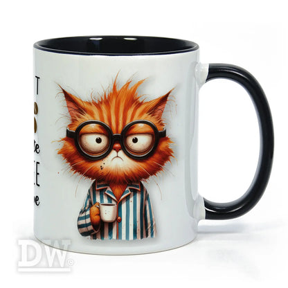 Motivtasse - Grumpy Kater