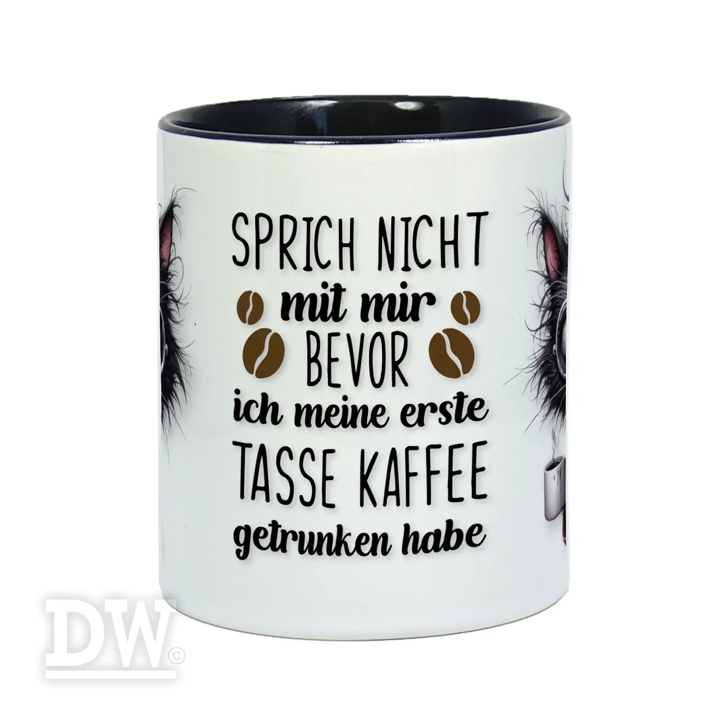 Motivtasse - Grumpy Katze