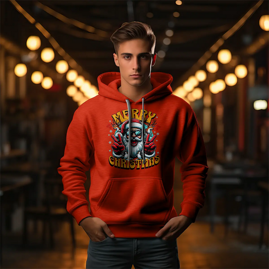 Santa - Merry Christmas - Herren Premium-Bio-Hoodie