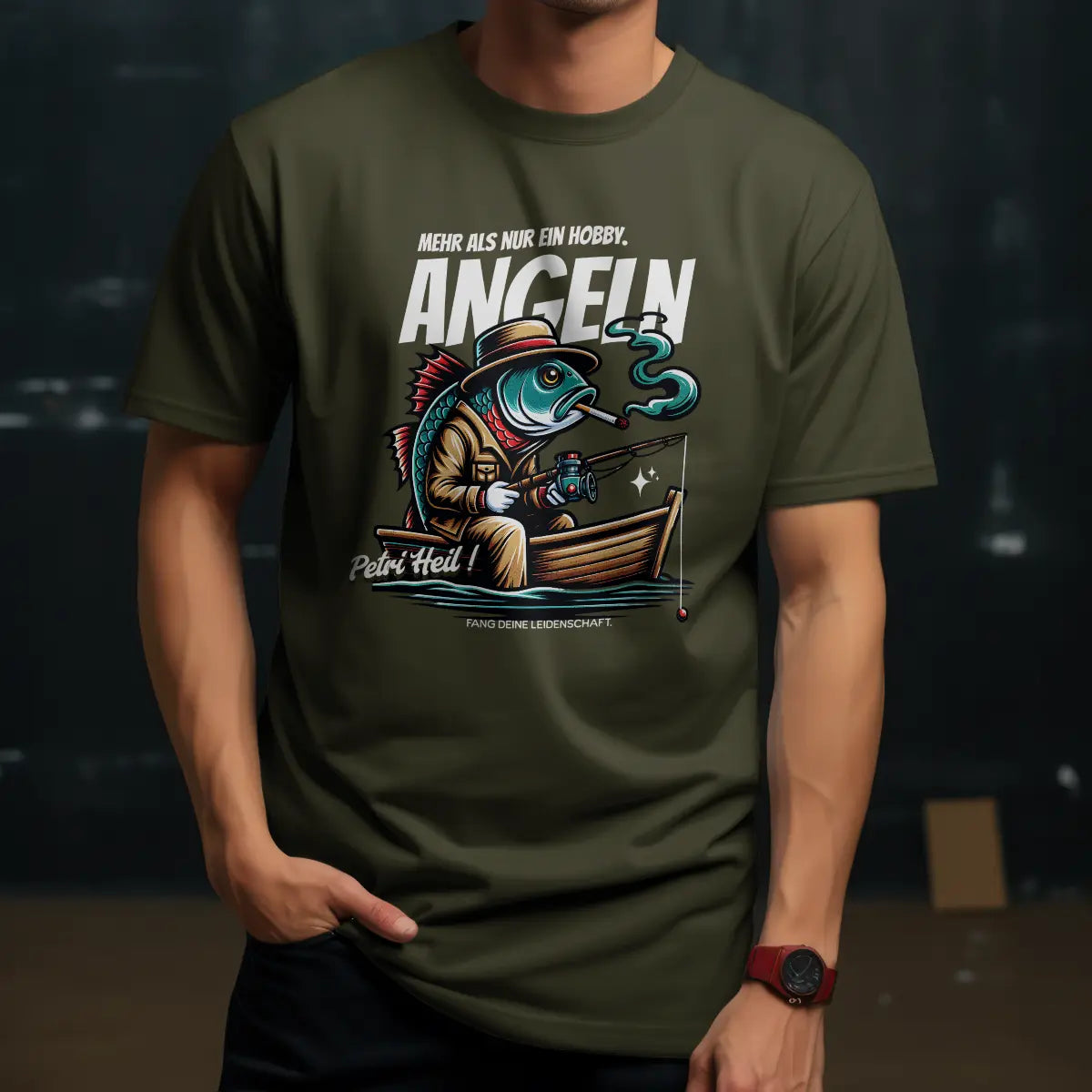 Angeln - Herren Premium Bio T-Shirt