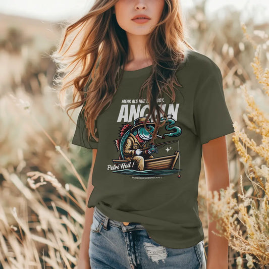 Angeln - Damen Premium Bio T-Shirt