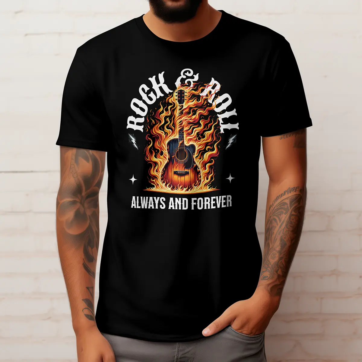 Rock & Roll - Herren Premium Bio T-Shirt