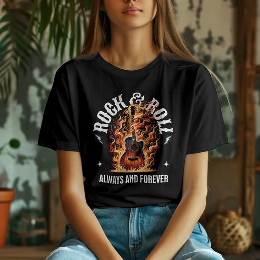 Rock & Roll - Damen Premium Bio T-Shirt