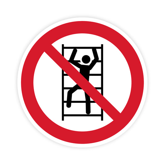 Verbotszeichen - Aufsteigen verboten, P009 ASR/ISO, Folie selbstklebend