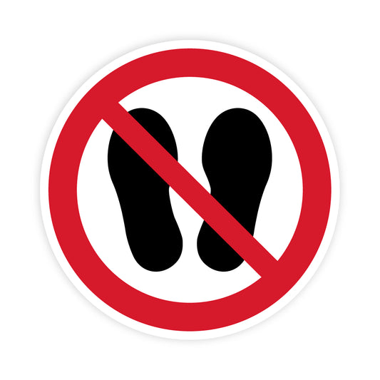 Verbotszeichen - Betreten der Fläche verboten, P024, ASR/ISO, Folie selbstklebend