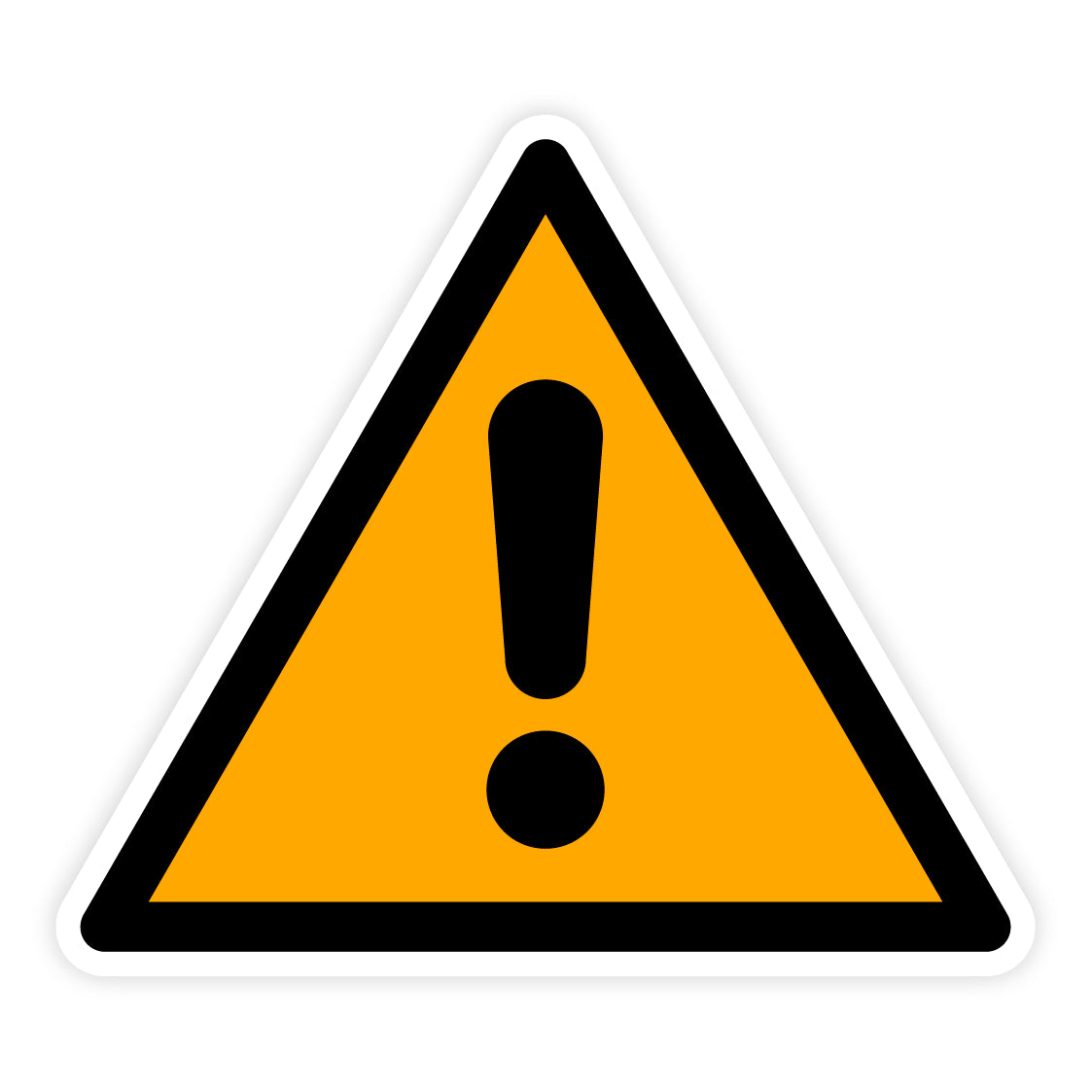 Warnzeichen - Allgemeines Warnzeichen, W001, ASR/ISO, Folie selbstklebend