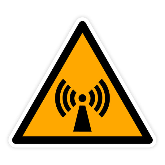 Warnzeichen - Warnung vor nicht ionisierender Strahlung, W005, ASR/ISO, Folie selbstklebend