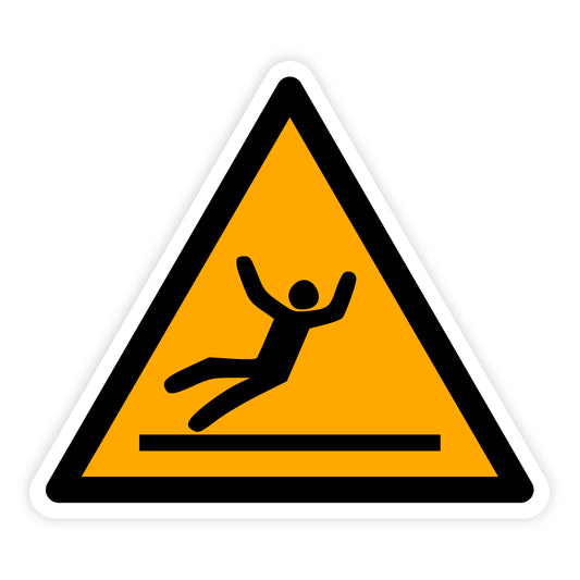 Warnzeichen - Warnung vor Rutschgefahr, W011, ASR/ISO, Folie selbstklebend